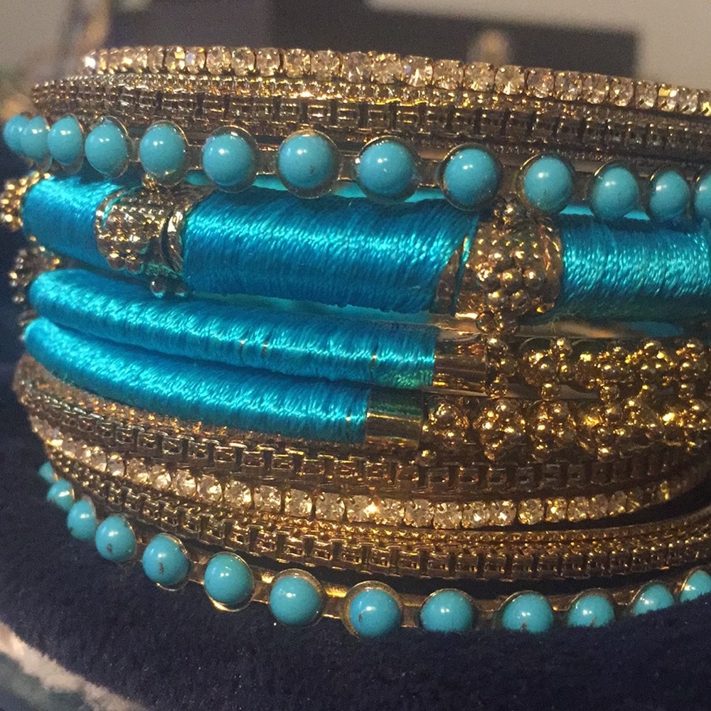 🔥 Blue Bangle Bracelets